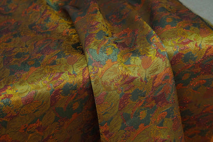 Dunhuang Pattern Silk Brocade Fabric: Emperor Tibetan Style, Upholstery & Costume