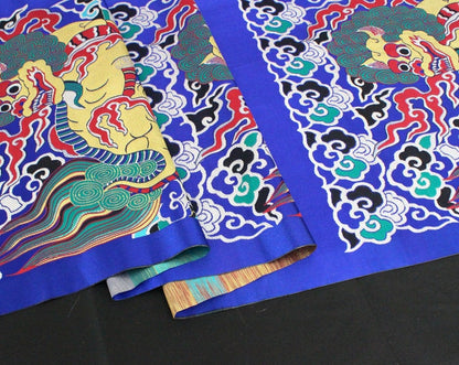 Tibetan Kirin Fabric: Silk Rayon Blend, Dharma Pad Upholstery