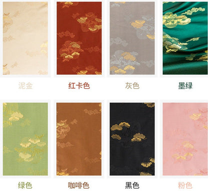 Jacquard Crane Brocade Fabric: 59"W Rayon Cheongsam Qipao Material