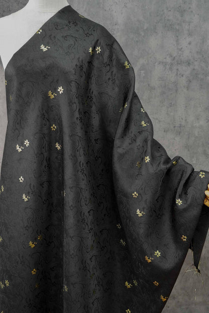 Gold Floral Jacquard Fabric: Chinese Ma-mian Skirt Material - DIY Sewing