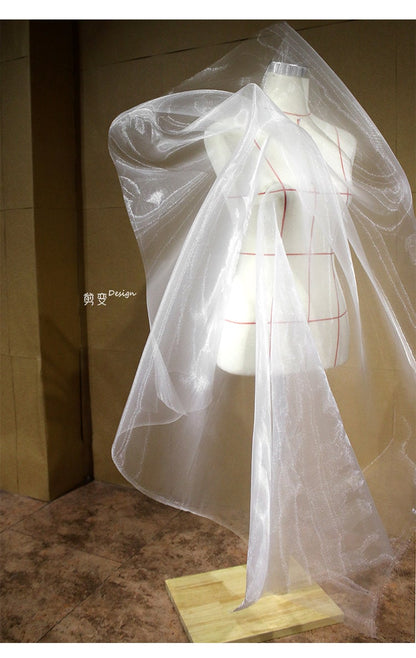 Stiffened Nylon Fabric: See-Through Modeling Material, 53" Wide