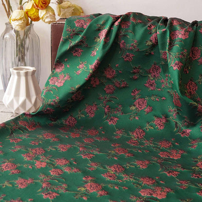 Tissu jacquard chinois vintage : matériau d'ameublement pour costumes de 160 cm de large