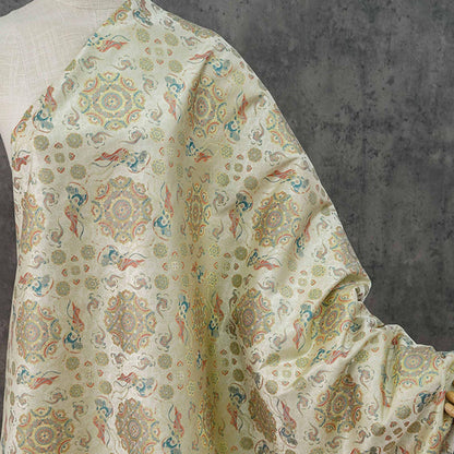 Song Brocade Fabric: Baoxiang Gold Thread Jacquard - Emperor Robe Style