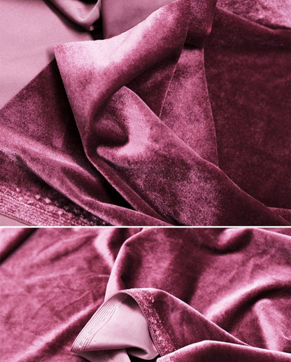Velours extensible : 155 cm de large, pour la confection et l'ameublement - Vendu au mètre