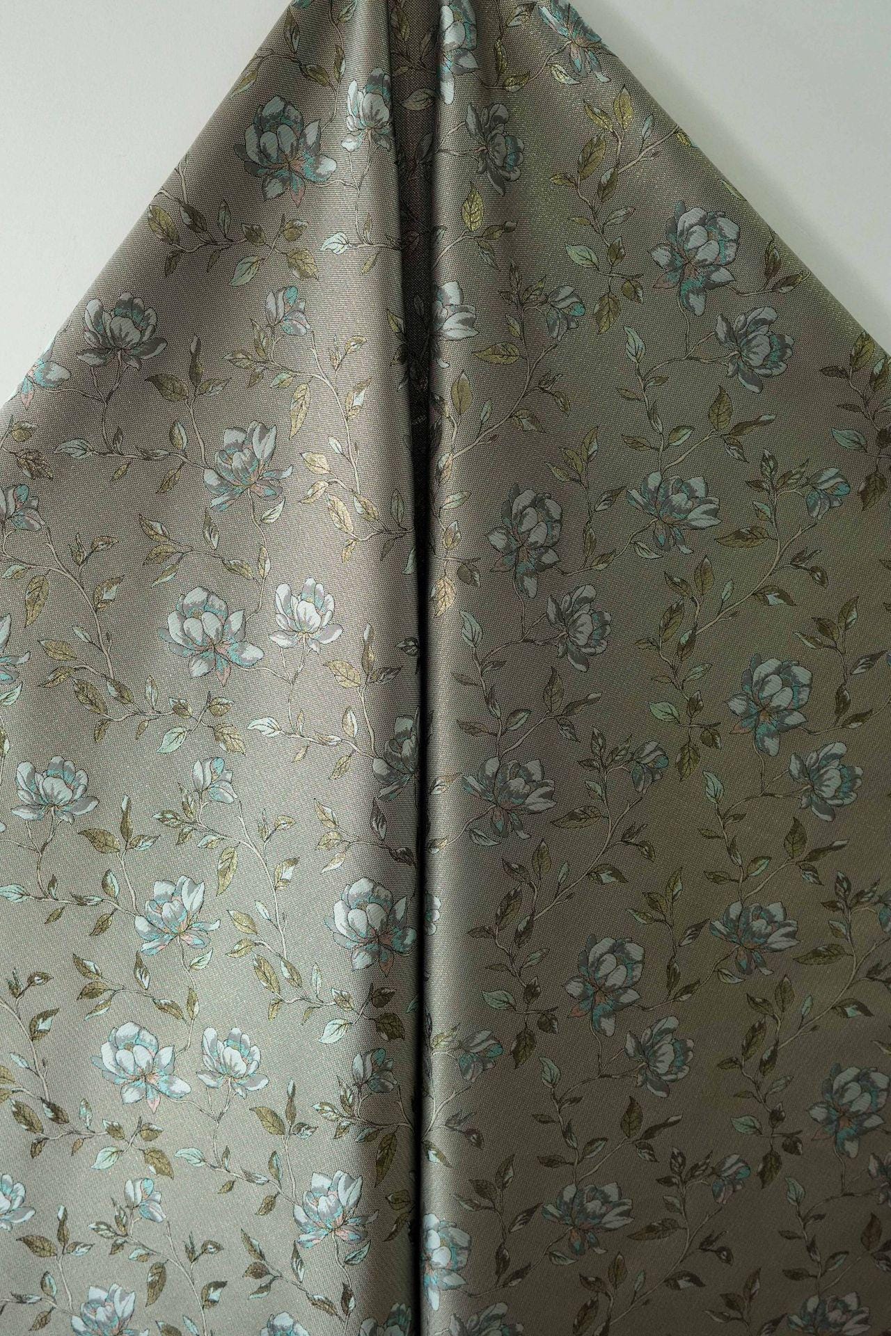 Magnolia Jacquard Quilting Fabric with Gold Thread ��� Upholstery, Furniture, Bags, DIY Sewing, Craft, Luxury Fabr"Wide