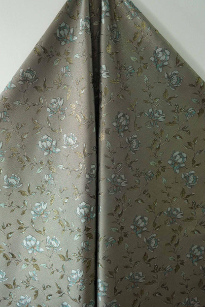 Magnolia Jacquard Quilting Fabric with Gold Thread ��� Upholstery, Furniture, Bags, DIY Sewing, Craft, Luxury Fabr"Wide