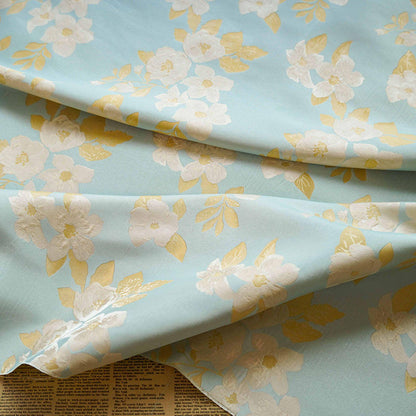 Floral Jacquard Fabric: Retro Palace Damask, 65" Wide, By The Meter