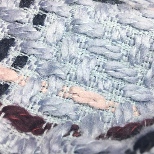 Tissu tweed à tissage grossier : matière tendance à paillettes scintillantes, 150 cm de large
