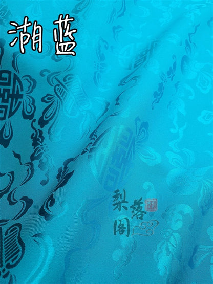 Tissu satin jacquard à motifs floraux : Matière pour costumes de cosplay chinois anciens