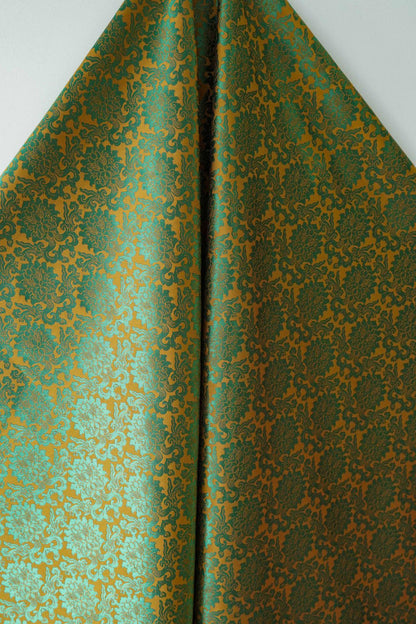 Passionflower Brocade Jacquard Fabric: Rayon Blend for Dressmaking & Crafts