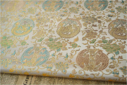 Tissu à motif Bada mongol : 165 cm de large, pour ameublement, costumes et décoration.