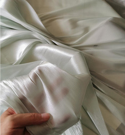 Luxury Silk Satin Fabric: 59"W Wedding Dress Sewing Fabric