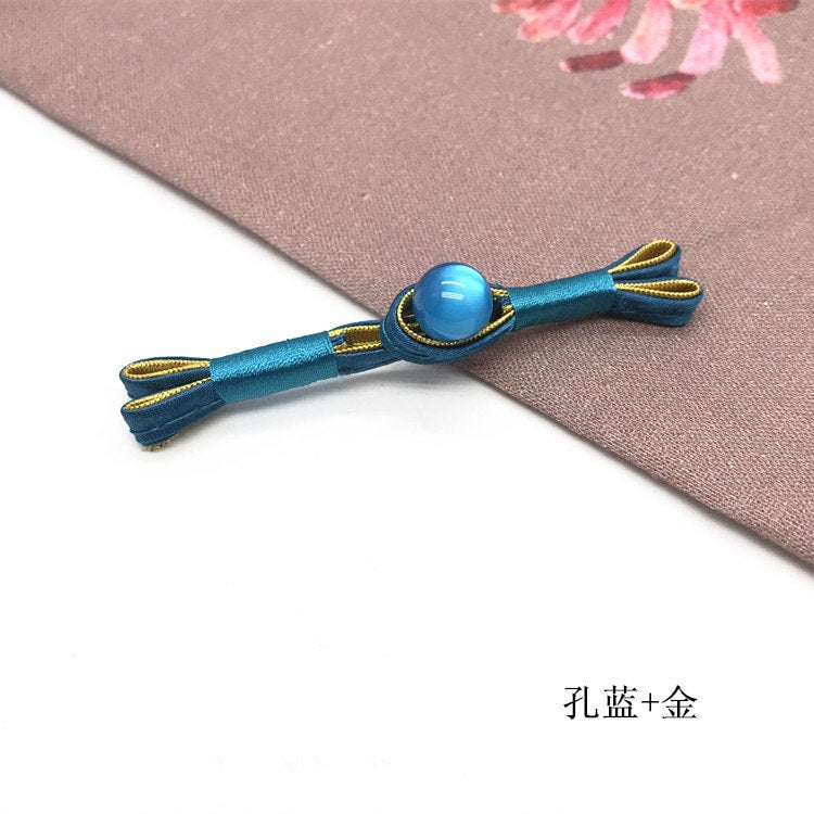 Handmade Satin Cheongsam Buttons: Retro Ethnic Style Closure Knots