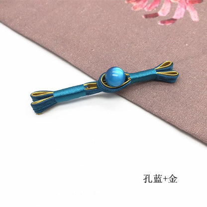 Handmade Satin Cheongsam Buttons: Retro Ethnic Style Closure Knots