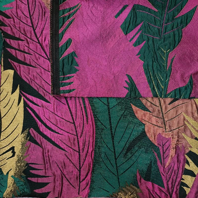Tissu jacquard à plumes : matelassage texturé 3D, pour la couture d’ameublement, largeur 140 cm
