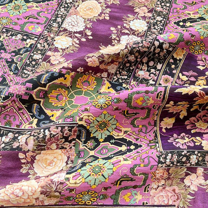 Tissu Tencel Ramie : imprimé kaléidoscope, matériel de couture - au mètre