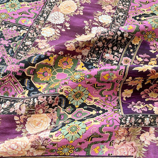 Tissu Tencel Ramie : imprimé kaléidoscope, matériel de couture - au mètre