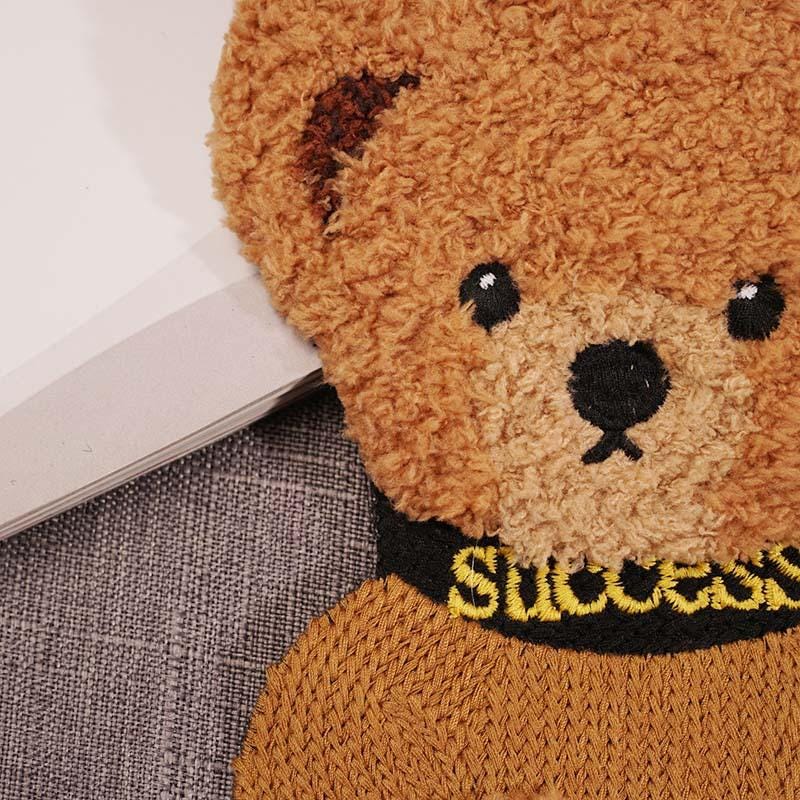 Teddy Bear Embroidered Patch: DIY Clothing Decor