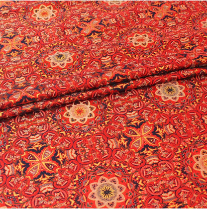 Exotic Thangka Pattern Brocade Fabric: Tibetan Jacquard Satin