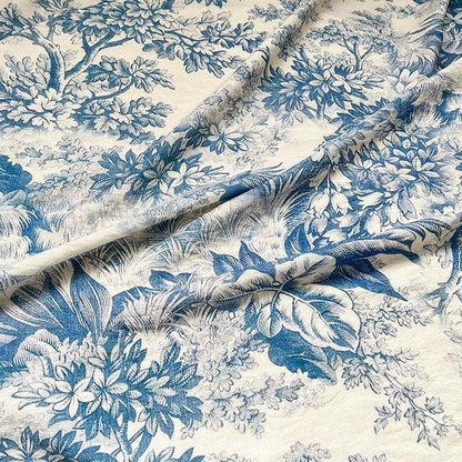 Bohemian Printed Cotton Tablecloth: 59" Wide Sustainable Fabric