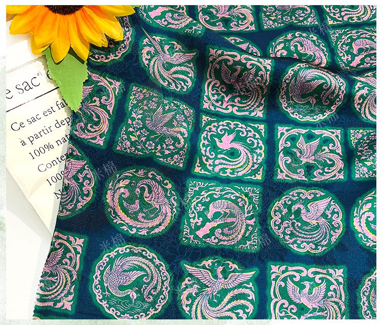 Rayon Jacquard Xiangyun Fabric: Luxury Chinese Dressmaking Material