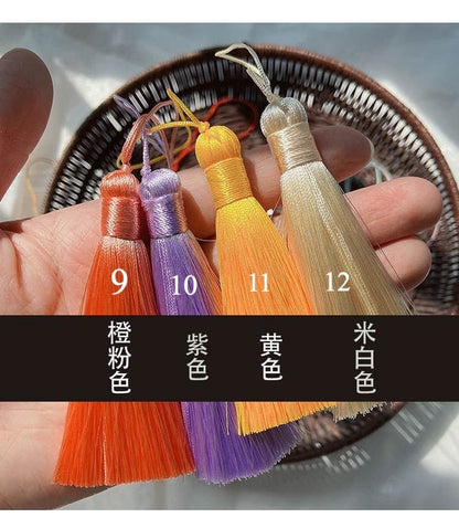 Handmade Rayon Tassel: Antique Purse & Curtain Decor (8cm)