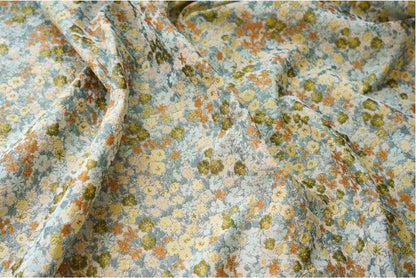 Tissu jacquard à motif floral : tissu 3D design, 165 cm de large, vendu au mètre