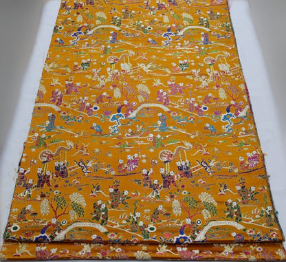 Tissu brocart jacquard à motifs floraux : matériau de couture traditionnel chinois