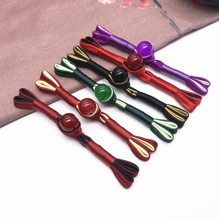 Handmade Satin Cheongsam Buttons: Retro Ethnic Style Closure Knots