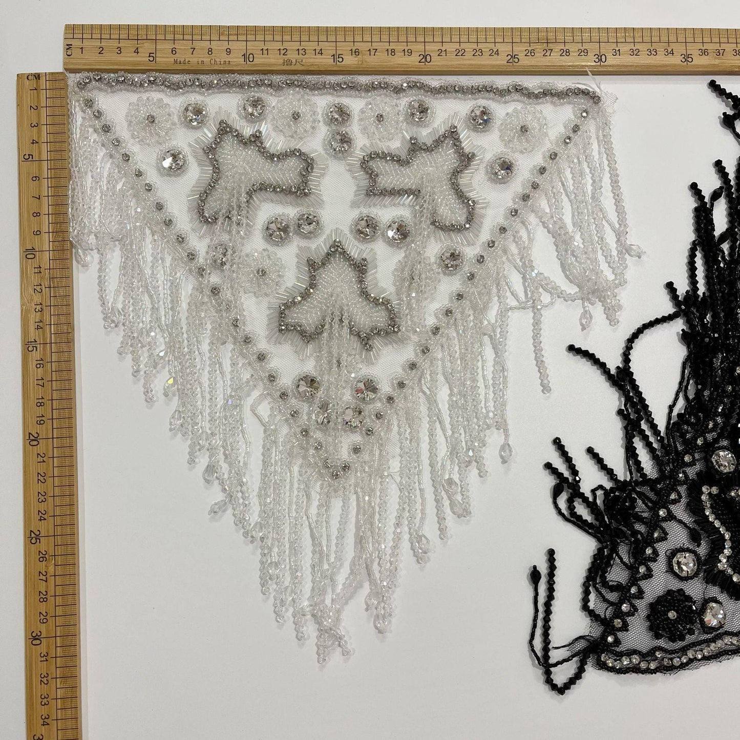 Embroidered Sequin Lace Trim: Light Ivory Bridal Wedding Veil, DIY Accessories