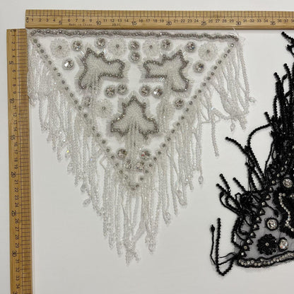 Embroidered Sequin Lace Trim: Light Ivory Bridal Wedding Veil, DIY Accessories