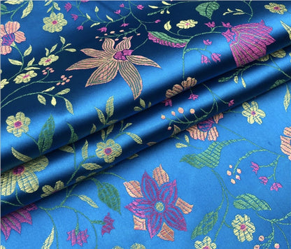Floral Jacquard Brocade Fabric: 45"W Rayon Sewing Fabric