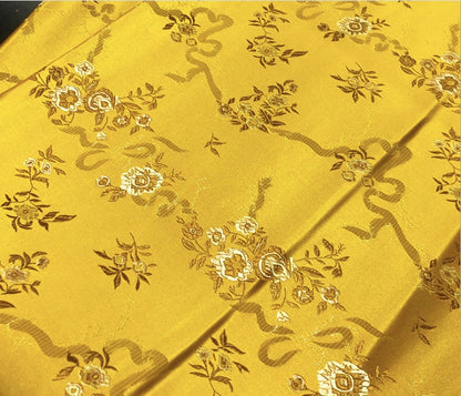 Peony Flower Brocade Fabric: 45" Wide Rayon Chinese Fabric