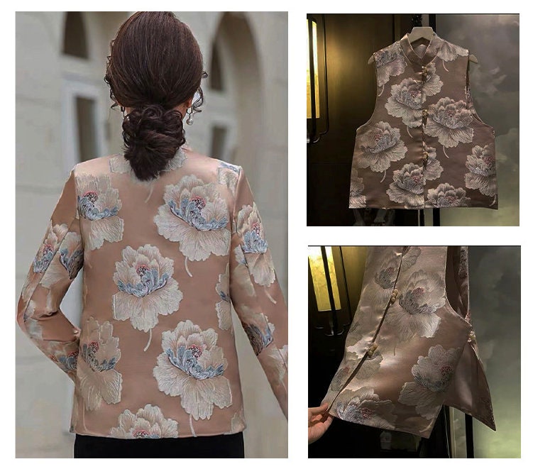 Nylon Peony Brocade Fabric: Upholstery, Dress, Quilting - By The Meter