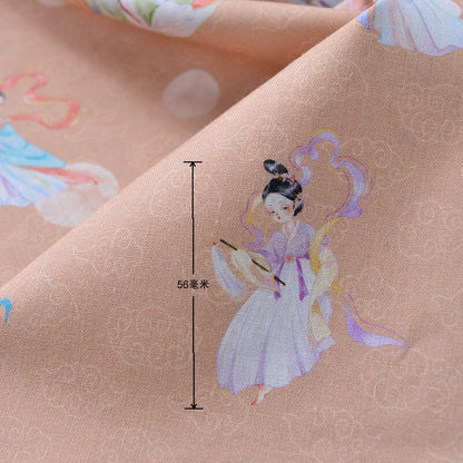 Japanese Cartoon Fairy Fabric: 100% Cotton Sewing Material, 57" Wide