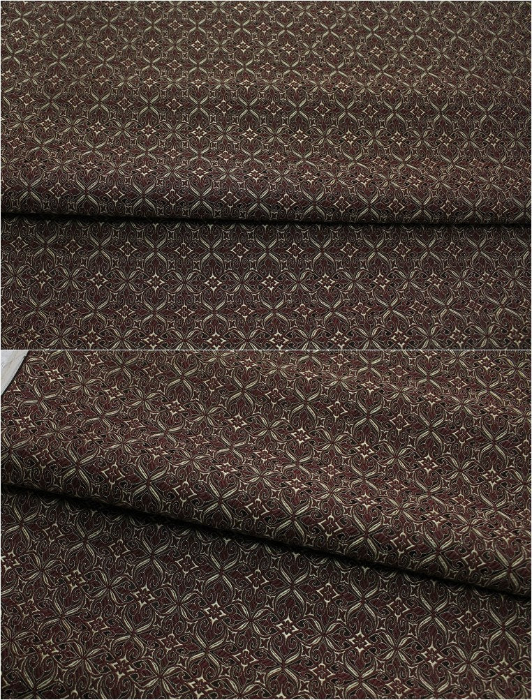 Floral Brocade Fabric: Chinese Style Silk Rayon Blend (29.5" Wide)