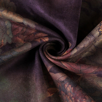 Floral Faux Suede Fabric: 59" Wide, Apparel, Upholstery by the Meter