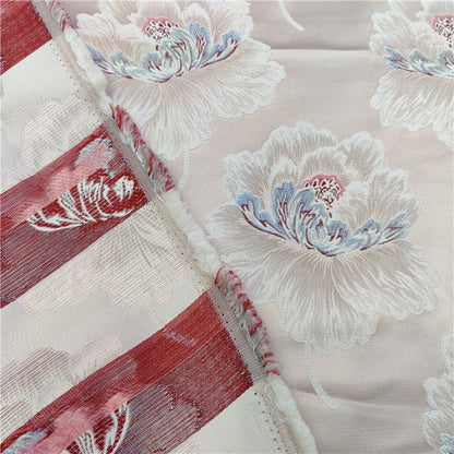 Tissu brocart pivoine : 140 cm de large, rayonne, textile tibétain