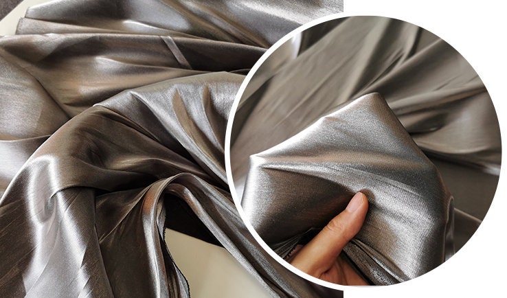 Luxury Silk Satin Fabric: 59"W Wedding Dress Sewing Fabric