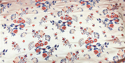 Ginseng Flower Damask Brocade Fabric: 59" Wide Silk Rayon Blend