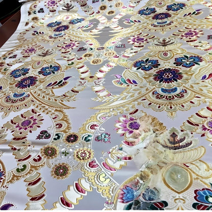 Brocade Fabric: Chinese Mongolian Style, Upholstery Sewing Material