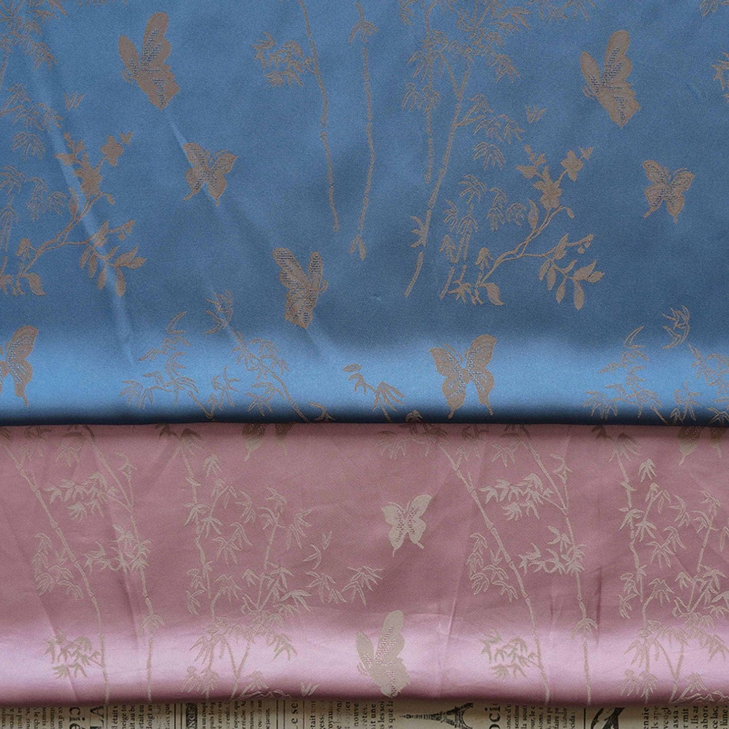 Tissu satiné de soie couleur sarcelle : 150 cm de large – Ameublement, costumes, rideaux