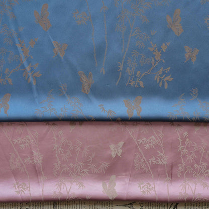 Tissu satiné de soie couleur sarcelle : 150 cm de large – Ameublement, costumes, rideaux