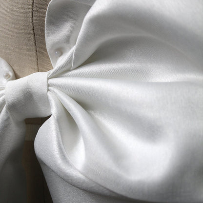 Organza Wedding Dress Sash: Big Bow, DIY Designer Accessory