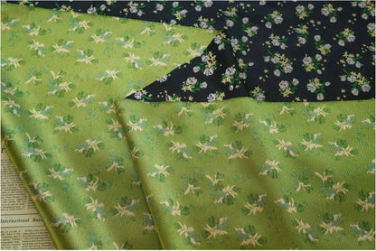 Reversible Jacquard Fabric: Floral Embossed Rayon Blend, 59"W