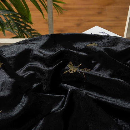 Butterfly Brocade Fabric: 55" Gold Rose Emperor Tibetan Style