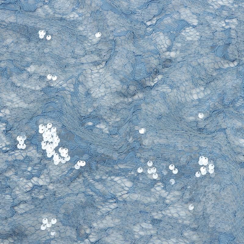 Tissu en dentelle brodée à paillettes 48 pouces : Mariage, Costume, Loisirs créatifs