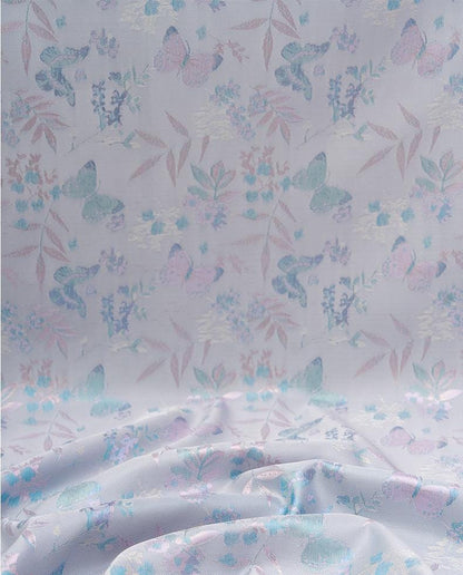 Butterfly Baoxiang Silk Brocade Fabric: 59" Wide, Costume, Upholstery