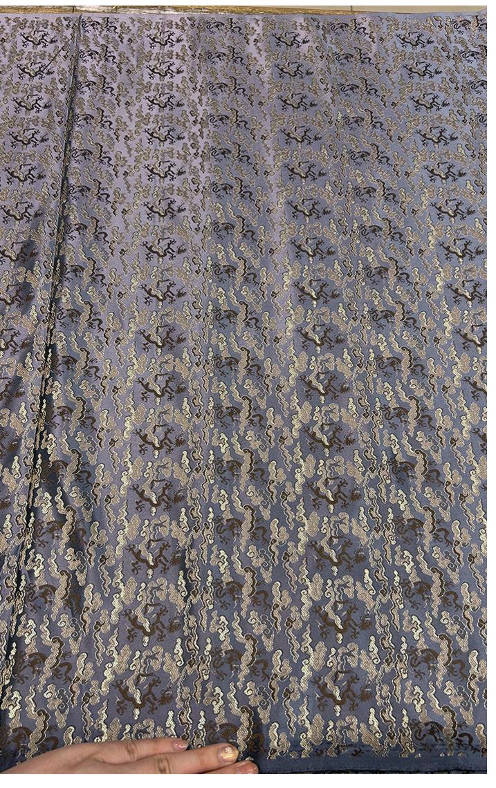 Chinese Brocade Fabric: Silk Blend, Cheongsam Qipao Material, 29.5" Wide