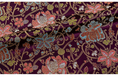 Lotus Silk Brocade Fabric: Traditional Cheongsam Sewing, 27.5"W